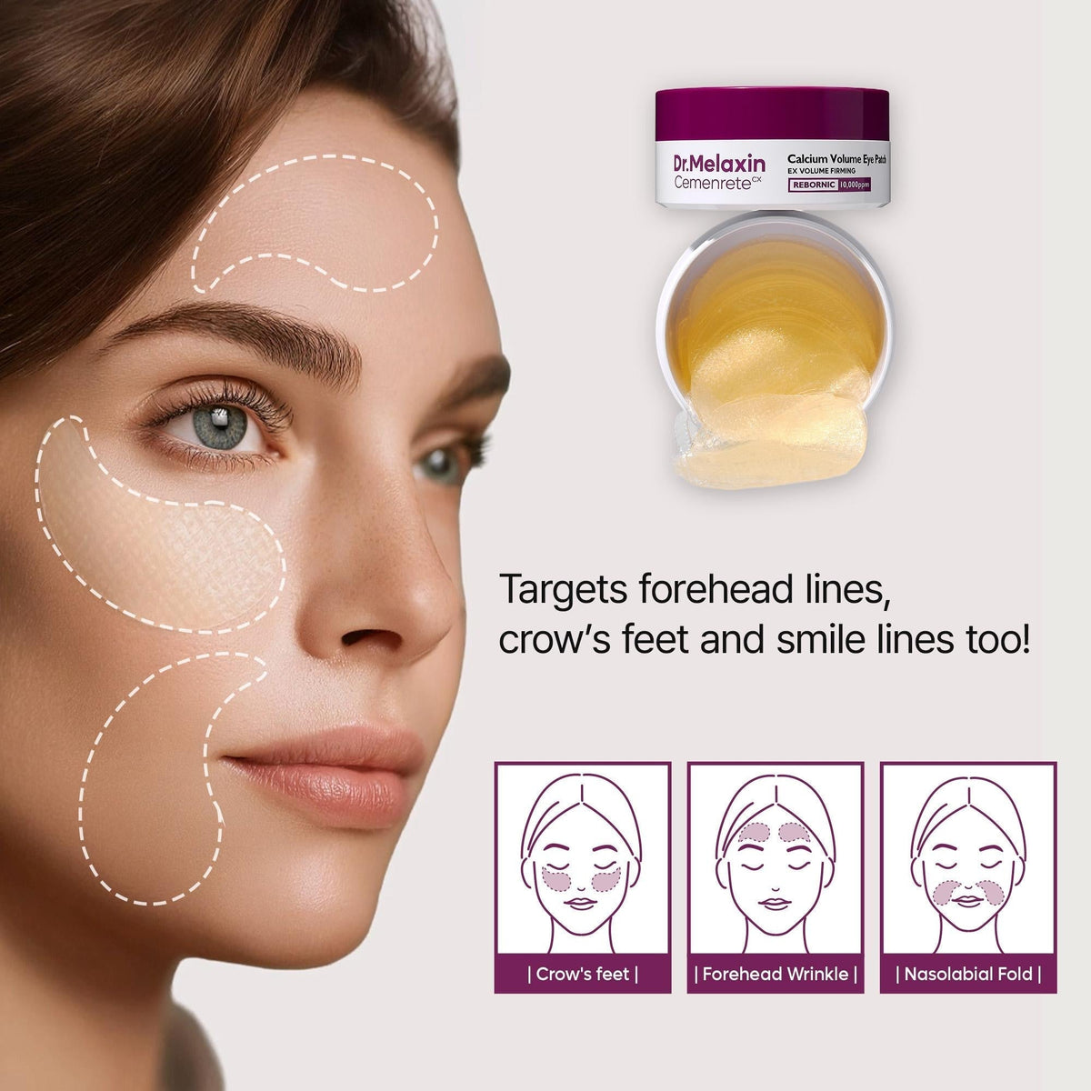 [TikTok Bestseller] Calcium Volume Multi Balm & Eye Patch 60ea